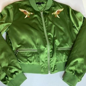 Satin Bomber Jacket